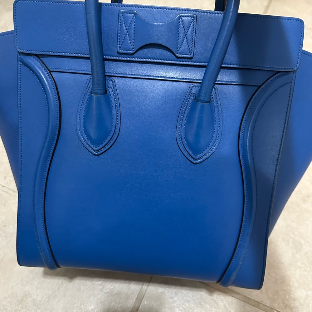 Celine Cobalt Blue Luggage Bag - Picture 6 of 9
